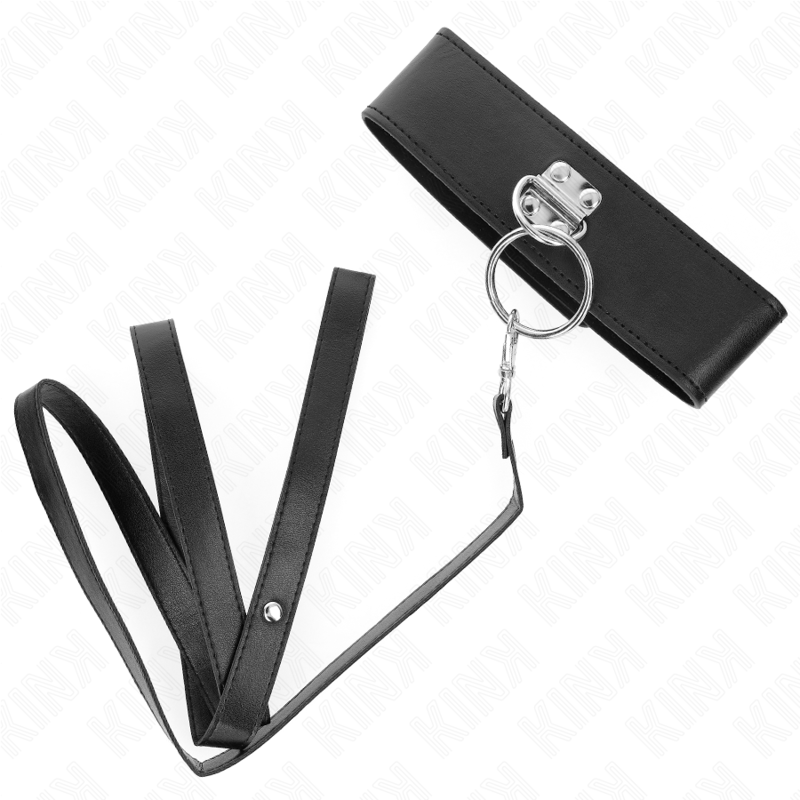 KINK - STUDDED LEASH 116 CM COLLAR WITH LEATHERETTE STRAP 50 X 5 CM - Toys "n" Us