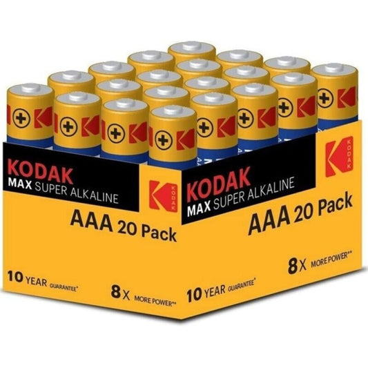 KODAK - MAX ALKALINE BATTERY AAA LR03 PACK*20 BATTERIES - Toys "n" Us