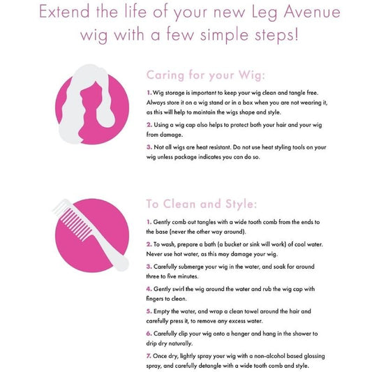 LEG AVENUE - BANGIN LONG STRAIGHT WIG BLACK - Toys "n" Us