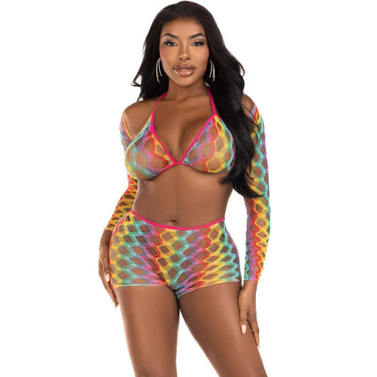 LEG AVENUE - CONJUNTO DE TRÊS PEÇAS MULTICOLOR - Toys "n" Us