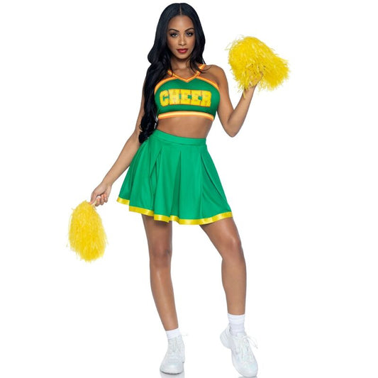 LEG AVENUE - COSTUME CHEERLEADER GREEN M/L - Toys "n" Us