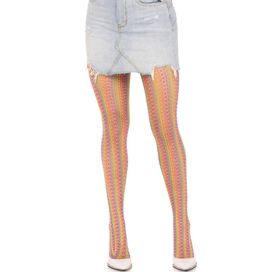 LEG AVENUE - MEIAS DE CROCHÊ MULTICOLOR - Toys "n" Us