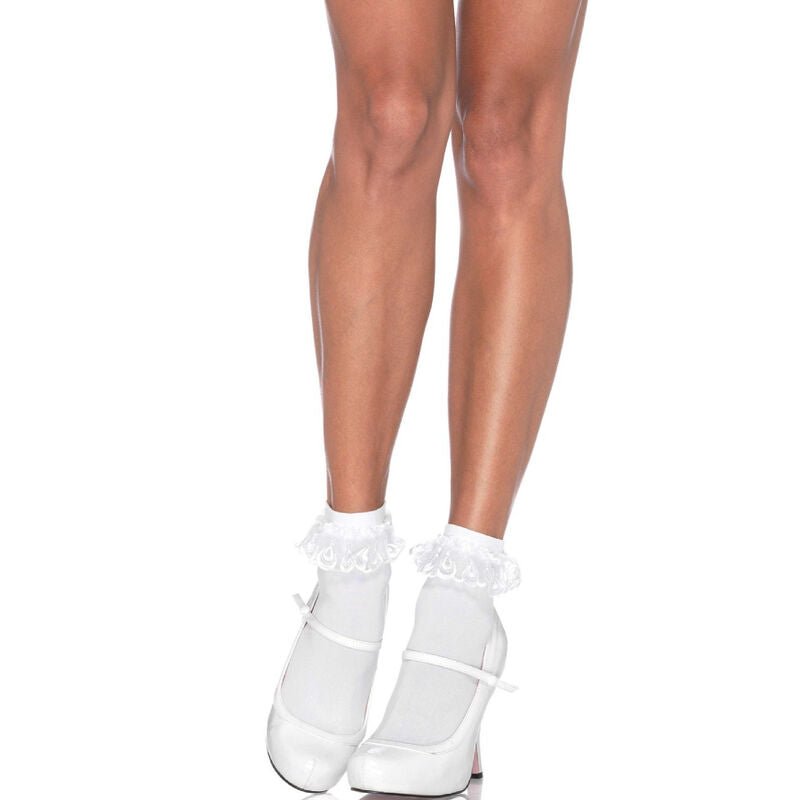 LEG AVENUE - MEIAS DE RENDA BRANCA - Toys "n" Us