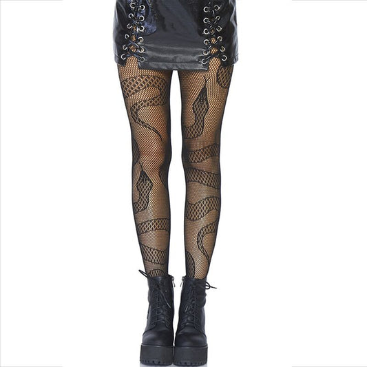 LEG AVENUE - MEIAS NET SNAKES PRETAS - Toys "n" Us