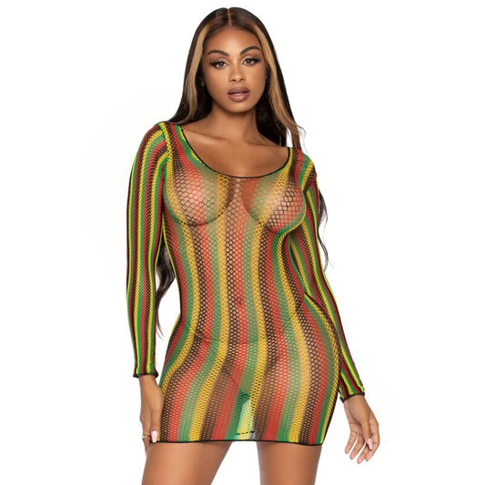 LEG AVENUE - RASTA MINI VESTIDO TAMANHO ÚNICO - Toys "n" Us