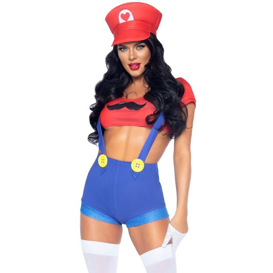 LEG AVENUE - SEXY COSTUME MARIO BROS RED/BLUE M - Toys "n" Us