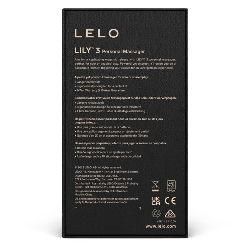 LELO - LILY 3 PERSONAL MASSAGER - PURPLE - Toys "n" Us