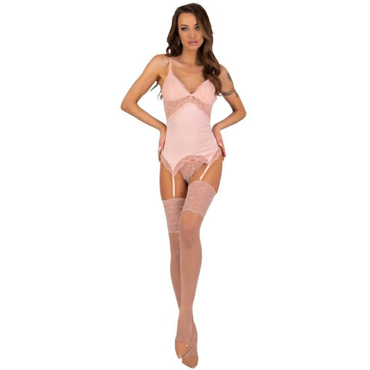 LIVCO CORSETTI FASHION - CONJUNTO PERSINNE PÊSSEGO CORSET + CALCINHA + MEIAS - Toys "n" Us