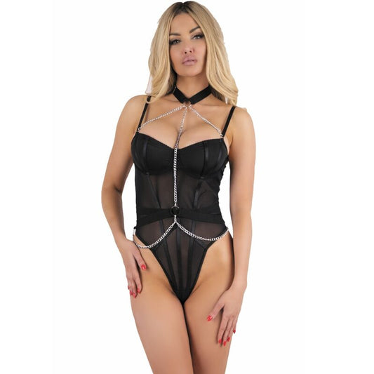 LIVCO CORSETTI FASHION - RUBIKA LC XG079 BODY WITH CHOKER BLACK XL - Toys "n" Us