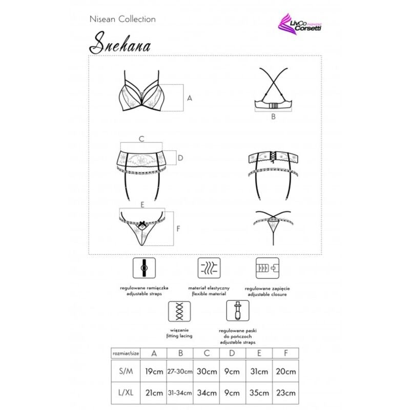 LIVCO CORSETTI FASHION - SNEHANA LC 90443 SUTI + CINTA LIGA + CALCINHA PRETA - Toys "n" Us