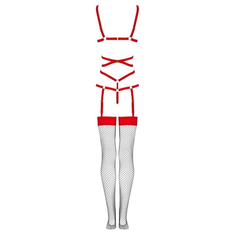 LIVCO CORSETTI FASHION - THIARA LC 20213 CONJUNTO CORPO + MEIAS VERMELHAS S/M - Toys "n" Us