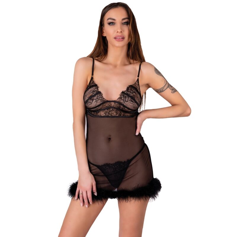 LIVCO CORSETTI FASHION - ZERUNAM SET BABYDOLL + BLACK THONG - Toys "n" Us
