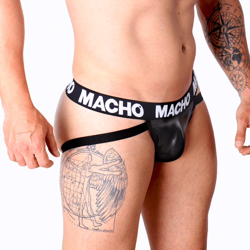 MACHO - MX25NC JOCK BLACK LEATHER XL - Toys "n" Us