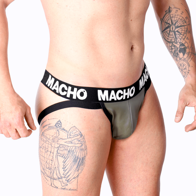 MACHO - MX27GR LEATHER JOCK GRAY BEIGE XL - Toys "n" Us