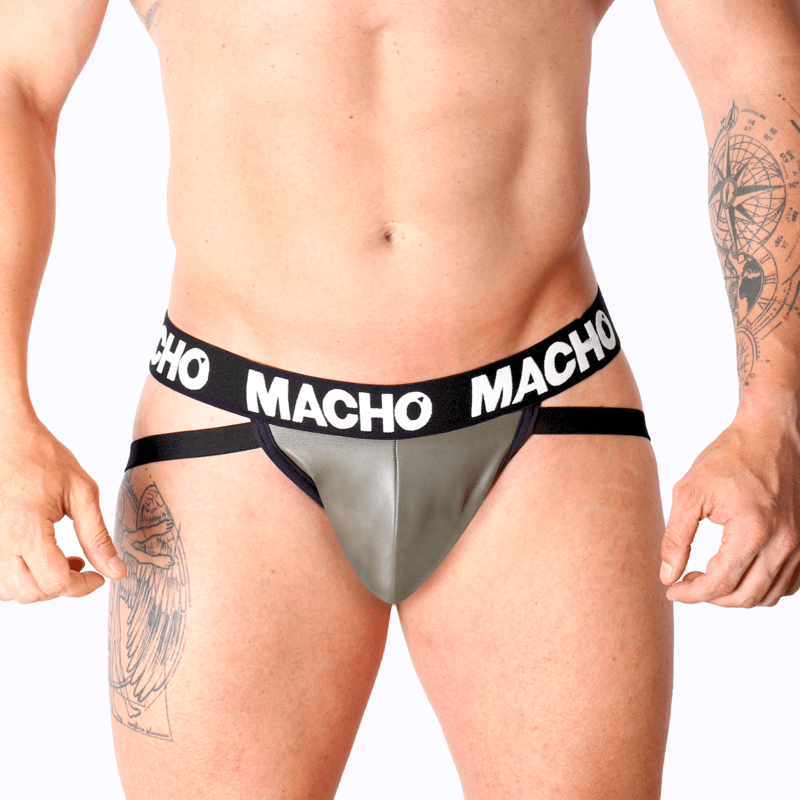 MACHO - MX27GR LEATHER JOCK GRAY BEIGE XL - Toys "n" Us