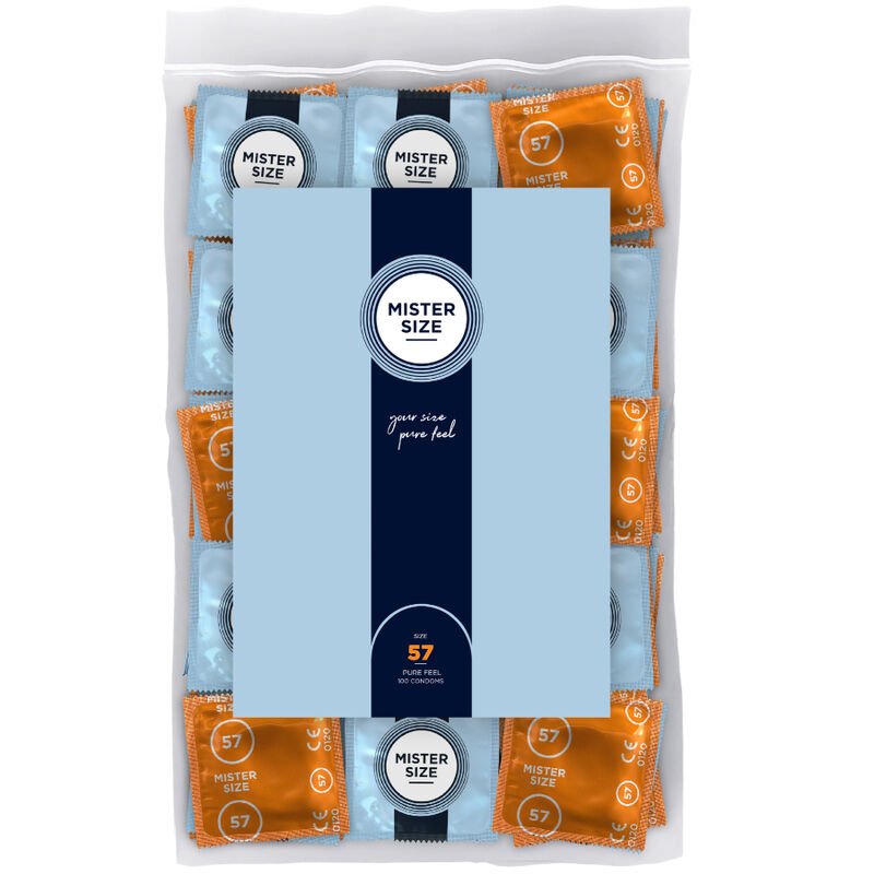 MISTER SIZE - CONDOM SIZE L 57 MM (100 UNITS) - Toys "n" Us