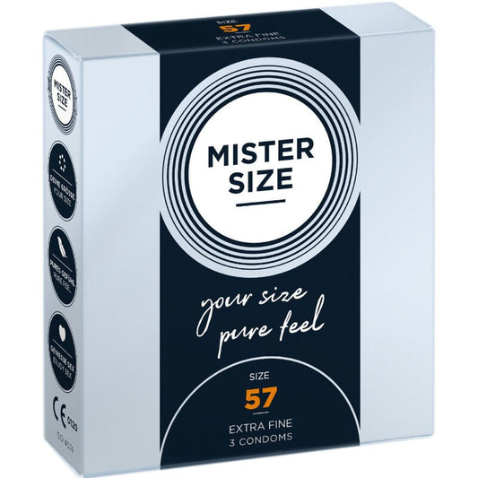 MISTER SIZE - CONDOM SIZE L 57 MM (3 UNITS) - Toys "n" Us