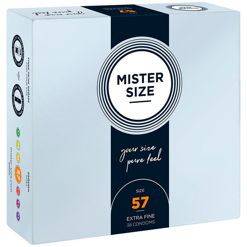 MISTER SIZE - CONDOM SIZE L 57 MM (36 UNITS) - Toys "n" Us