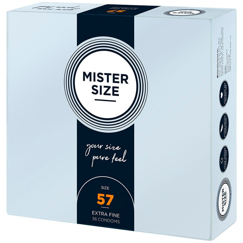 MISTER SIZE - CONDOM SIZE L 57 MM (36 UNITS) - Toys "n" Us