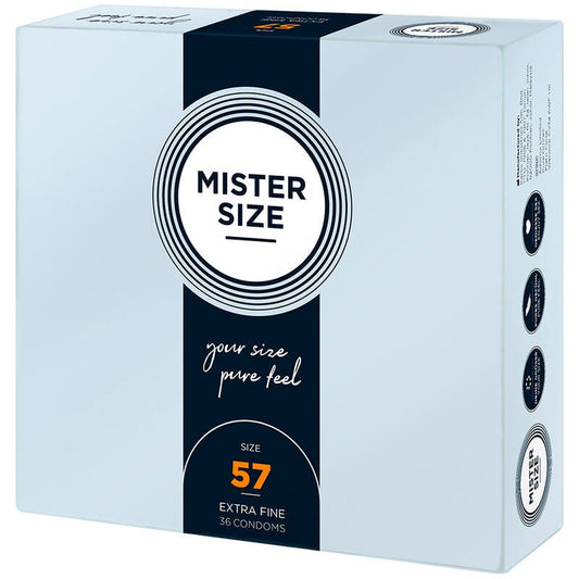 MISTER SIZE - CONDOM SIZE L 57 MM (36 UNITS) - Toys "n" Us