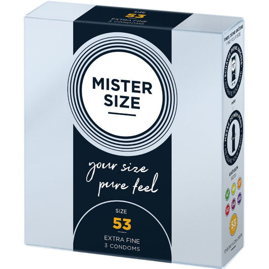 MISTER SIZE - CONDOM SIZE M 53 MM (3 UNITS) - Toys "n" Us
