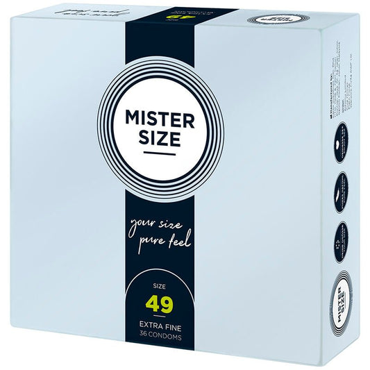 MISTER SIZE - CONDOM SIZE S 49 MM (36 UNITS) - Toys "n" Us
