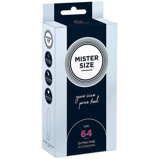 MISTER SIZE - CONDOMS SIZE XXL 64 MM (10 UNITS) - Toys "n" Us