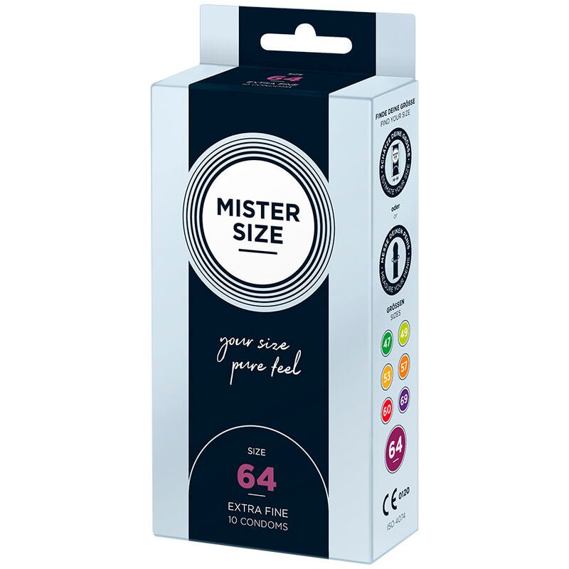MISTER SIZE - CONDOMS SIZE XXL 64 MM (10 UNITS) - Toys "n" Us