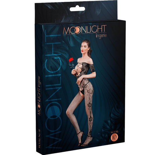 MOONLIGHT - MODELO 10 BODYSTOCKING PRETO TAMANHO ÚNICO - Toys "n" Us