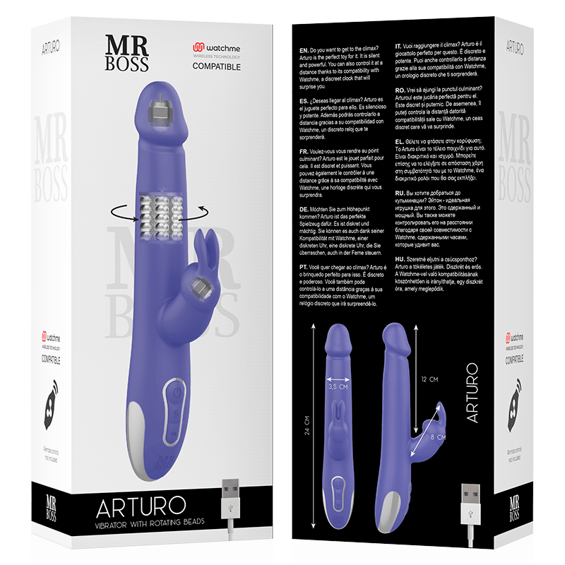 MR BOSS - ARTURO VIBRATOR & ROTATOR COMPATIBLE WITH WATCHME WIRELESS TECHNOLOGY - Toys "n" Us