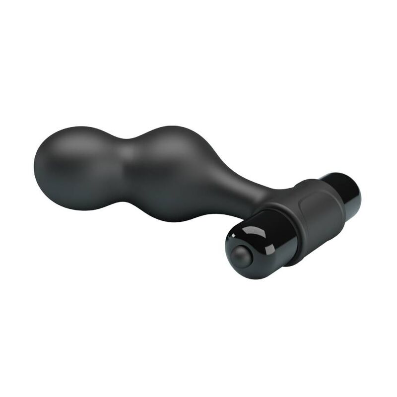 MR PLAY - BLACK SILICONE VIBRATOR ANAL PLUG - Toys "n" Us
