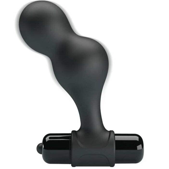 MR PLAY - BLACK SILICONE VIBRATOR ANAL PLUG - Toys "n" Us