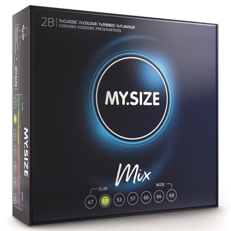 MY SIZE - MIX CONDOMS 49 MM 28 UNITS - Toys "n" Us