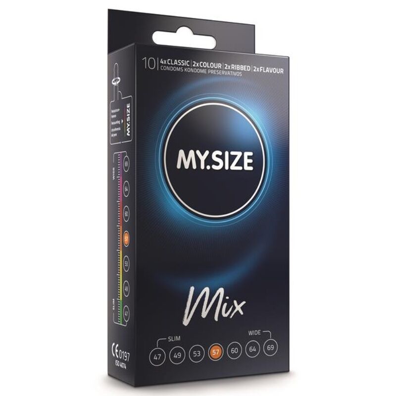MY SIZE - MIX CONDOMS 57 MM 10 UNITS - Toys "n" Us