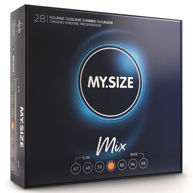 MY SIZE - MIX CONDOMS 57 MM 28 UNITS - Toys "n" Us