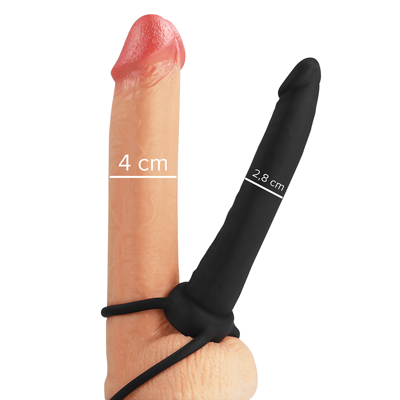 MYTHOLOGY - COBI ONYX ANAL DILDO WITH COCK AND TESTICLE RING 13 SILICONE CM - Toys "n" Us