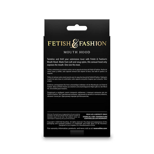 NS NOVELTIES - FETISH & FASHION MOUTH HOOD NYLON WHITE - Toys "n" Us