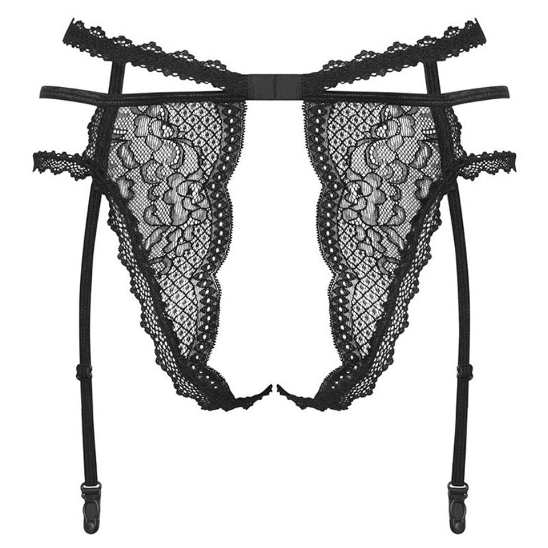 OBSESSIVE - PEARLOVE GARTER BELT BLACK XS/S - Toys "n" Us
