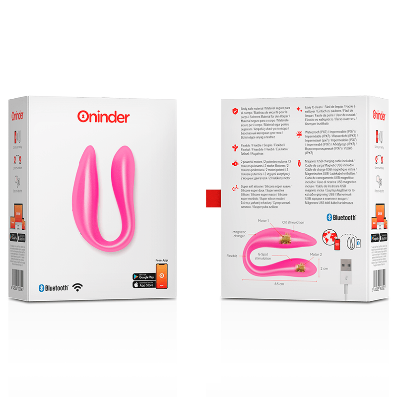 ONINDER - LISBOA PINK G - POINT & CLITORIS STIMULATOR - FREE PINK APP - Toys "n" Us
