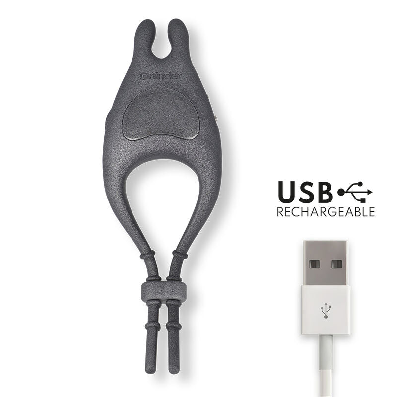 ONINDER - PAMPA RECHARGEABLE ADJUSTABLE VIBRATOR RING WITH CLITORIS STIMULATOR 10 SPEED - FREE APP - Toys "n" Us