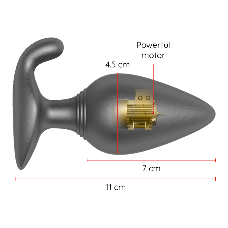 ONINDER - RIO VIBRATING ANAL PLUG BLACK - FREE APP - Toys "n" Us