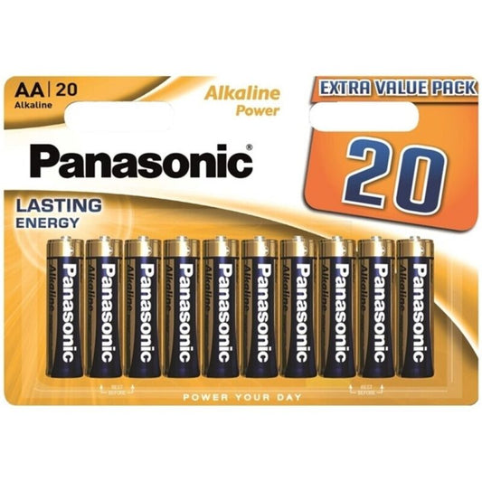 PANASONIC - BRONZE ALKALINE AA BATTERY LR6 BLISTER*20 - Toys "n" Us