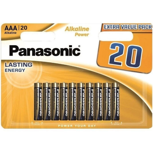 PANASONIC - BRONZE ALKALINE AAA BATTERY LR03 BLISTER*20 - Toys "n" Us