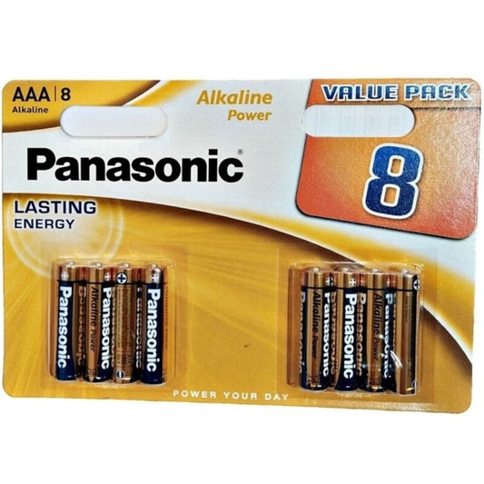 PANASONIC - BRONZE ALKALINE AAA BATTERY LR03 BLISTER*8 - Toys "n" Us