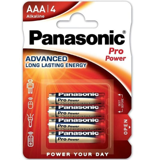 PANASONIC - PRO POWER ALKALINE AAA BATTERY LR03 BLISTER*4 - Toys "n" Us