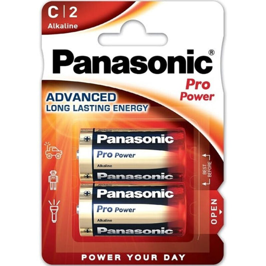 PANASONIC - PRO POWER ALKALINE C BATTERY LR14 BLISTER*2 - Toys "n" Us