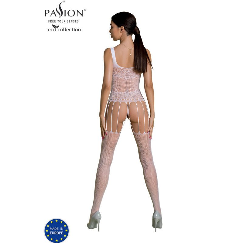 PASSION - ECO COLLECTION BODYSTOCKING ECO BS001 WHITE - Toys "n" Us