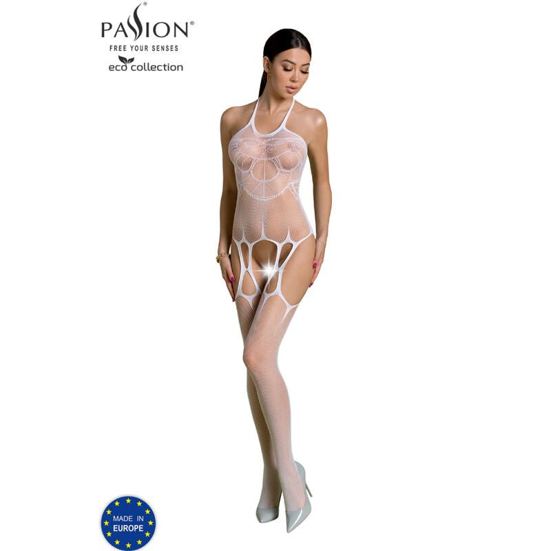 PASSION - ECO COLLECTION BODYSTOCKING ECO BS002 WHITE - Toys "n" Us