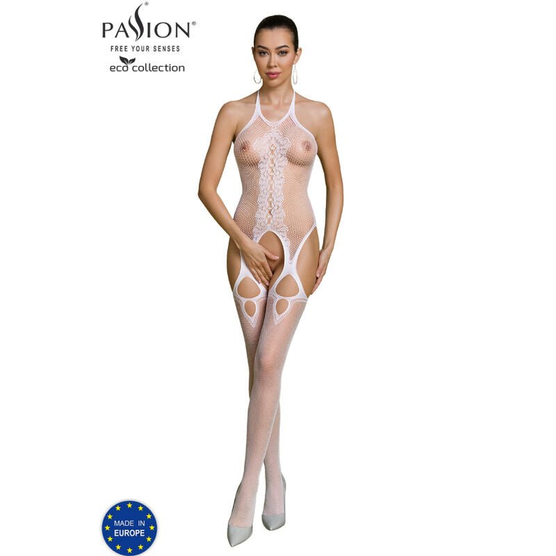 PASSION - ECO COLLECTION BODYSTOCKING ECO BS013 WHITE - Toys "n" Us