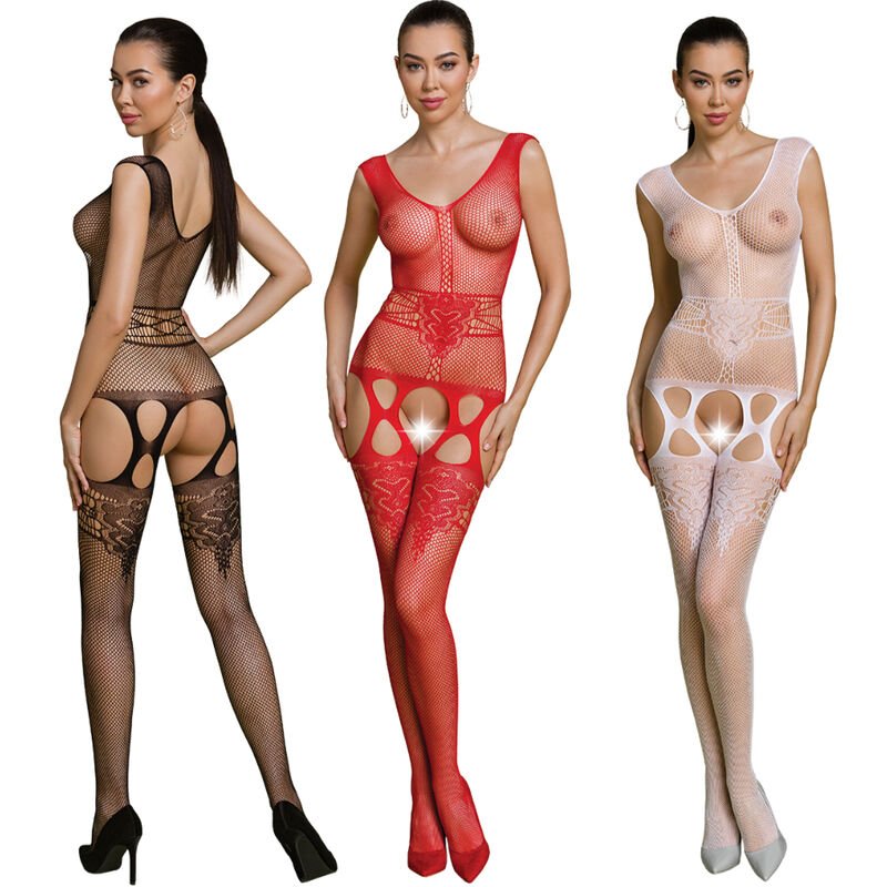 PASSION - ECO COLLECTION BODYSTOCKING ECO BS014 WHITE - Toys "n" Us